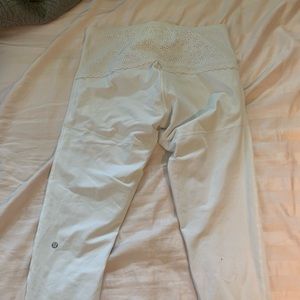 White Lululemon leggings size 12